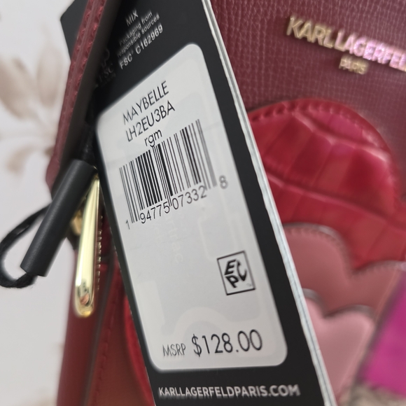 Karl Lagerfeld Paris Maybelle Heart Crossbody Bag - Picture 6 of 7